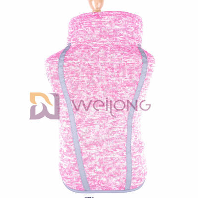Klitband die Roze de Laagjasje Heather Dog Sweatshirt openen van het Vachthuisdier