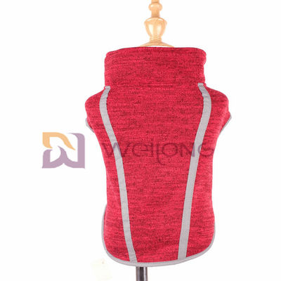Rode Heather Sweatshirt Fleece Autumn Velcro-Huisdierenlaag voor Hond
