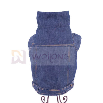 100% de polyberber-van de het Jasjewinter van het Huisdierendenim Hond Blauw Jean Jacket