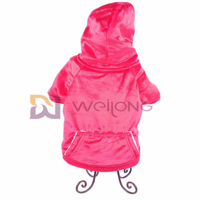 Van de Kerstmishond van Autumn Shiny Velour Pet Hoodie Zachte en Warme BSCI het jasjelaag