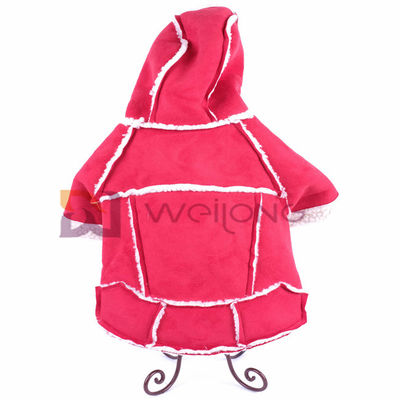 Warm imiteer de Kleding Autumn Raw Edge Cute Pet Hoodie van het Leerhuisdier
