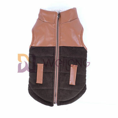 Corduroy de Hondpit van de Leerkraag op Jasje Berber die Warme Lagen xs-XL voeren van de de Winterhond