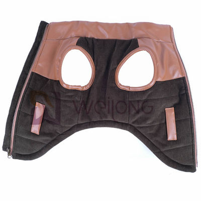 Corduroy de Hondpit van de Leerkraag op Jasje Berber die Warme Lagen xs-XL voeren van de de Winterhond