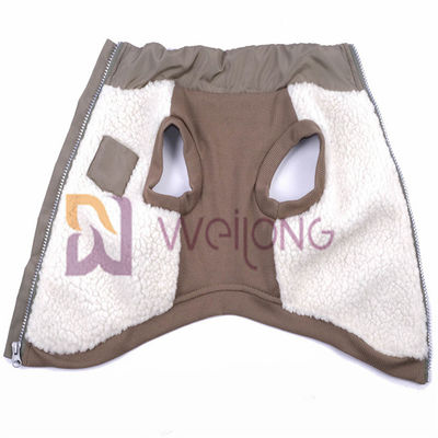 Het goede van het de Vachthuisdier van Berber van de Elasticiteits Zilveren Ritssluiting Jasje 2*2 RIB Low Body Dog Jackets voor de Winter