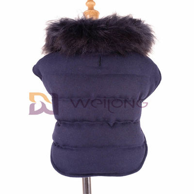 De afneembare van de de Wol Kleine Grote Hond van de Pluchekraag Lagen van het de Vachtjasje voor de Winter BSCI