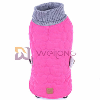 Van de Hondverbindingsdraden van polyesterwatten de Kraag Gebreide Sweater WMT voor Warme Hond