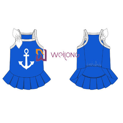 Aangepast Cvc van de Zeemansanchor pet dress van Jersey Wijfje van de de Hondkleding In te ademen