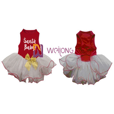 Schitter van het de Rokhuisdier van Tulle van de de Kledingsdouane van de de Drukhond de Rubberprinses Dress