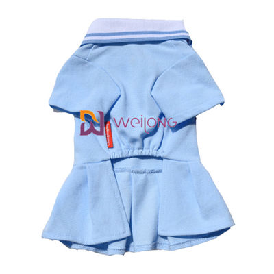 Gebreide Rib Collar Embroidered Customized Pet-Kleding voor de Lente/de Zomer