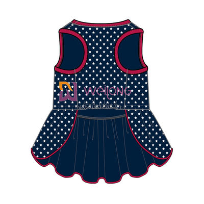 Schitter Rubberster CVC van de Drukv.s. Aangepaste het Mannetje van de de Hondkleding van Jersey