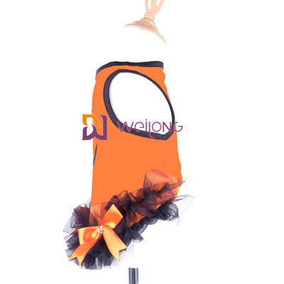 Van de Booghalloween van het satijnlint het Huisdierenkleding om de Kleding van de de Pompoenhond van het Halsontwerp