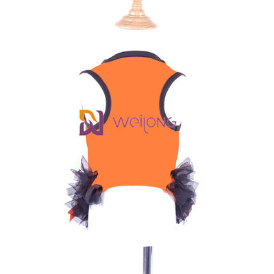 Van de Booghalloween van het satijnlint het Huisdierenkleding om de Kleding van de de Pompoenhond van het Halsontwerp