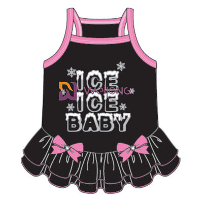 De Hondkleding van Vest Sundress Luxury van de Bowknotprinses/Buitensporige Hondkleren