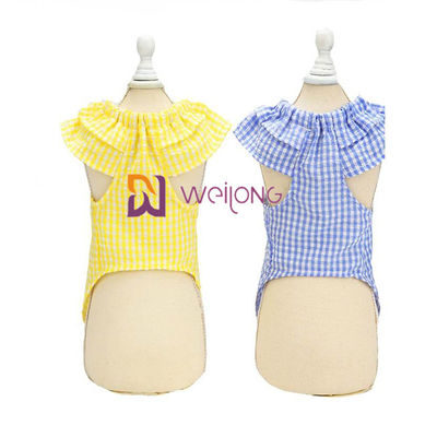 De rubber van het de Zomergestreepte cloqué van de Drukkleur van het de Hondpuppy Kleding XS S M L XL