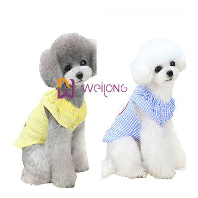 De rubber van het de Zomergestreepte cloqué van de Drukkleur van het de Hondpuppy Kleding XS S M L XL