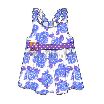 Digitale Druk Hawaï Rose Customized Strap Dog Dress voor Huisdier
