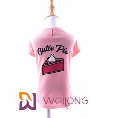 Klantgerichte de Lente/de Zomert-shirts voor Hondenkatoen Jersey 180G