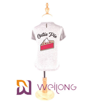 Klantgerichte de Lente/de Zomert-shirts voor Hondenkatoen Jersey 180G