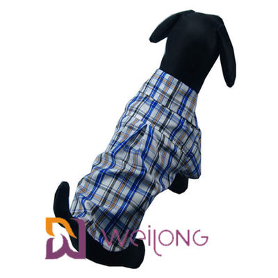 Van de Katoenen van huisdierenkleren de Overhemden Plaidhond voor Middelgrote Honden ISO9001