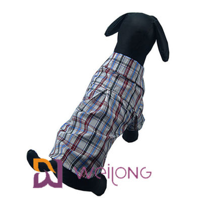 Van de Katoenen van huisdierenkleren de Overhemden Plaidhond voor Middelgrote Honden ISO9001