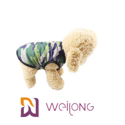 Het Overhemdshuisdier die van de camouflagehond Sleeveless Duidelijk T-shirt Kleurrijk In te ademen Netwerk kleden