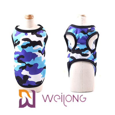 Het Overhemdshuisdier die van de camouflagehond Sleeveless Duidelijk T-shirt Kleurrijk In te ademen Netwerk kleden