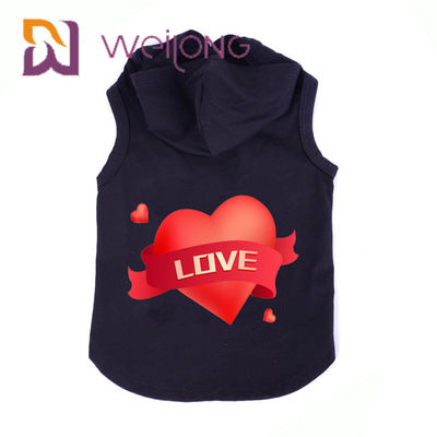 Autumn Sleeveless Cat Dog Printed-de Hond en Cat Clothes van Huisdierenhoodie