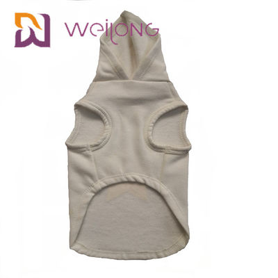 Klantgerichte Patronen CVC Katoenen Hond Hoodie met Rubberdruk