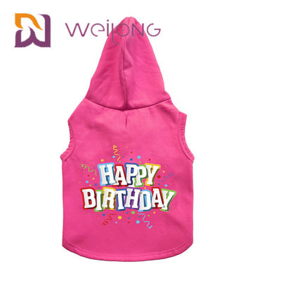 Het kleurrijke Rubberhuisdier Hoodie van de Drukverjaardag paste Roze Hond Hoodie aan