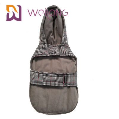 Houdt de Houndstooth Geborstelde Winter van de Hondhoodies van de Tricotdouane Warm BSCI-Puppy Hoodie