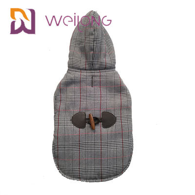Houdt de Houndstooth Geborstelde Winter van de Hondhoodies van de Tricotdouane Warm BSCI-Puppy Hoodie