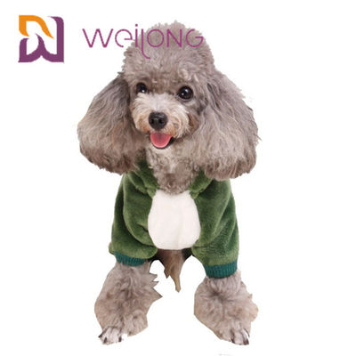 Coral Velvet Crocodile Small Dog-Pyjama's Cat Warm Dog Clothes Hoodie