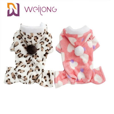De klantgerichte Pyjama van het de Drukhuisdier van 100% Poly voor de Herfst/de Winter de Pyjama's van het Hondflanel