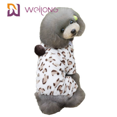De klantgerichte Pyjama van het de Drukhuisdier van 100% Poly voor de Herfst/de Winter de Pyjama's van het Hondflanel
