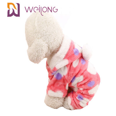 De klantgerichte Pyjama van het de Drukhuisdier van 100% Poly voor de Herfst/de Winter de Pyjama's van het Hondflanel