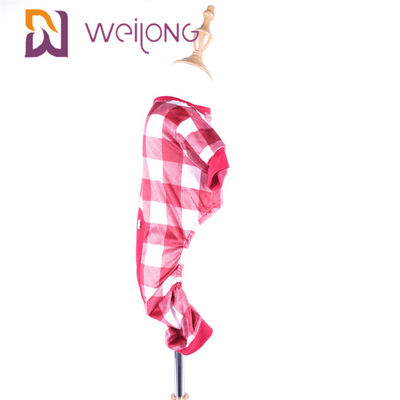 Poly Zachte de Hondpyjama's van de Stoffen Rode Plaid/Grote de Hondpyjama's van BSCI