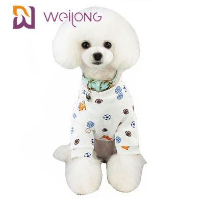T-shirt van de Hondcat pet holiday pajamas printed van de Kweilong de Volledige Aanpassing