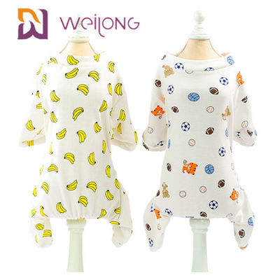 T-shirt van de Hondcat pet holiday pajamas printed van de Kweilong de Volledige Aanpassing