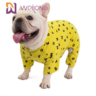 Van de de aanpassingsherfst/Winter van de de Pyjamabsci Hond van het Sweatshirthuisdier de Vacht Onesie