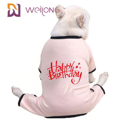 De lente/de Zomerpyjama CVC van het Verjaardagshuisdier het Puppypyjama's van Jersey