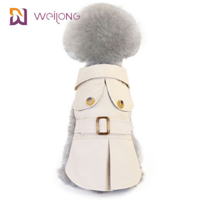 Knoop het Openen de Windjekker van het het Canvashuisdier van Stofcat winter wear plaid cotton voor Honden
