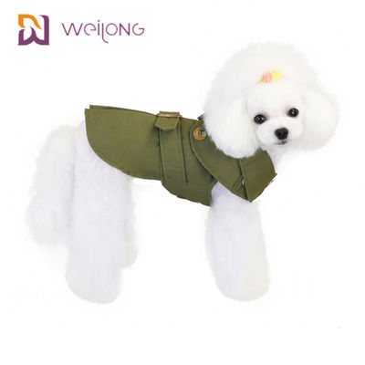 Knoop het Openen de Windjekker van het het Canvashuisdier van Stofcat winter wear plaid cotton voor Honden