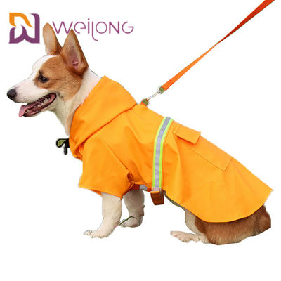 Waterdicht Weerspiegelend van de het Jasjehond van de Hondwindjekker de Regenjasje XS - XL grootte
