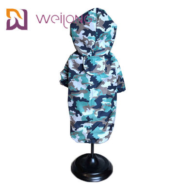Klitband het Openen de Hond Waterdichte Jumpsuit Mesh Lining van het Camouflagehuisdier