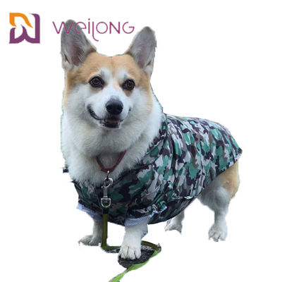 Klitband het Openen de Hond Waterdichte Jumpsuit Mesh Lining van het Camouflagehuisdier