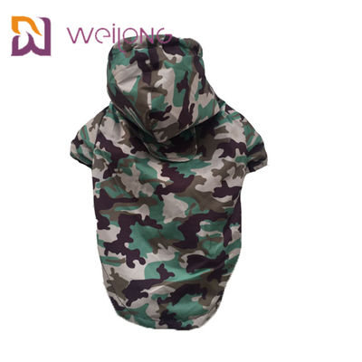 Klitband het Openen de Hond Waterdichte Jumpsuit Mesh Lining van het Camouflagehuisdier