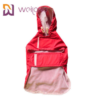 Klitband het Openen de Zak Mesh Lining Xl Dog Raincoat van de Huisdierenregenjas