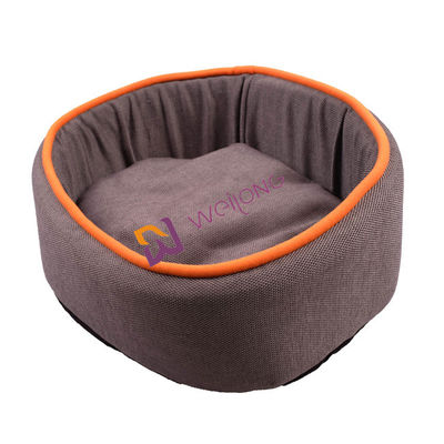 Het ronde van het de Hondbed Zelf Verwarmende BSCI van de Vlasdoughnut volledig Wasbare bed van het de hondcomfort
