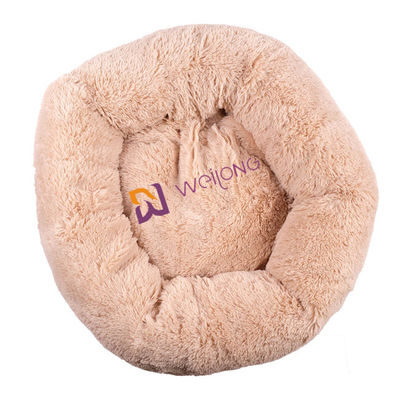 Doughnut om het Bed Antibezorgdheid van de Pluchehond het Comfortabele het Kalmeren Zachte Bed van het Luxehuisdier