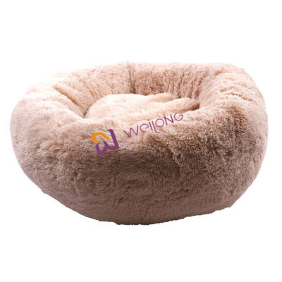 Doughnut om het Bed Antibezorgdheid van de Pluchehond het Comfortabele het Kalmeren Zachte Bed van het Luxehuisdier